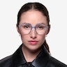 Carmelo Clear Blue AcetateEyeglass Frames for Women from EyeBuyDirect