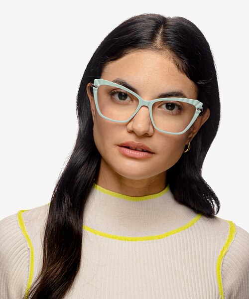 Choir Green Silver AcetateEyeglass Frames for Women from EyeBuyDirect