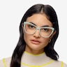 Choir Green Silver AcetateEyeglass Frames for Women from EyeBuyDirect