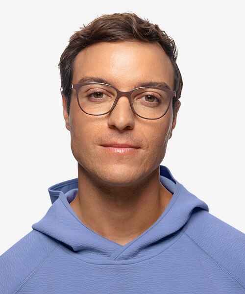 Brulee Dark Brown PlasticEyeglass Frames for Men from EyeBuyDirect