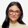 Bengal Red Floral AcetateEyeglass Frames for Women from EyeBuyDirect