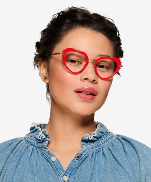 Honey Red Gold AcetateEyeglass Frames for Women from EyeBuyDirect