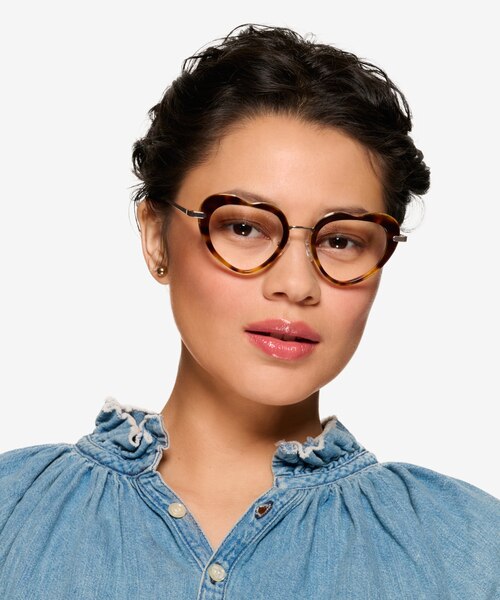 Honey Tortoise Gold AcetateEyeglass Frames for Women from EyeBuyDirect