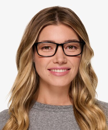 Solid Black Agility -  Metal Eyeglasses