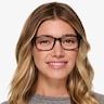 Agility Solid Black MetalEyeglass Frames for Women from EyeBuyDirect