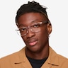 Agility Clear Crystal MetalEyeglass Frames for Men from EyeBuyDirect
