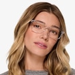 Agility Clear Crystal MetalEyeglass Frames for Women from EyeBuyDirect