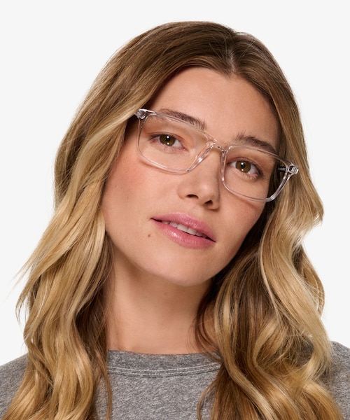 Agility Clear Crystal MetalEyeglass Frames for Women from EyeBuyDirect