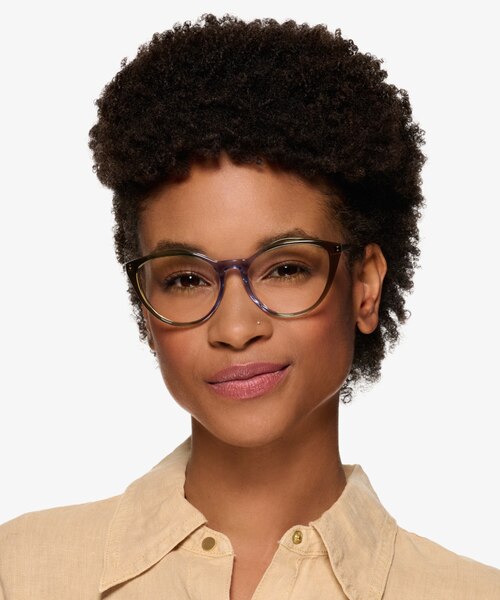Clarissa Gradient Brown AcetateEyeglass Frames for Women from EyeBuyDirect