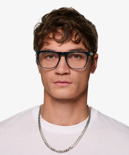 Hugh Blue AcetateEyeglass Frames for Women from EyeBuyDirect