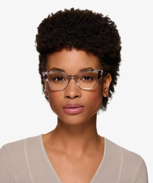 Ivory Tortoise Clear Tiffany -  Acetate Eyeglasses