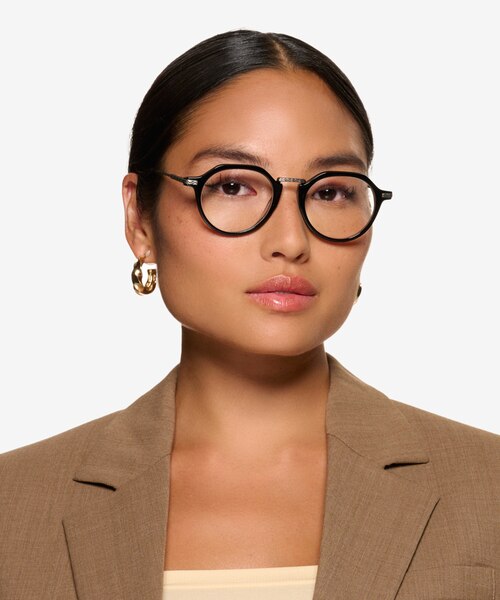 Phineas Black AcetateEyeglass Frames for Women from EyeBuyDirect
