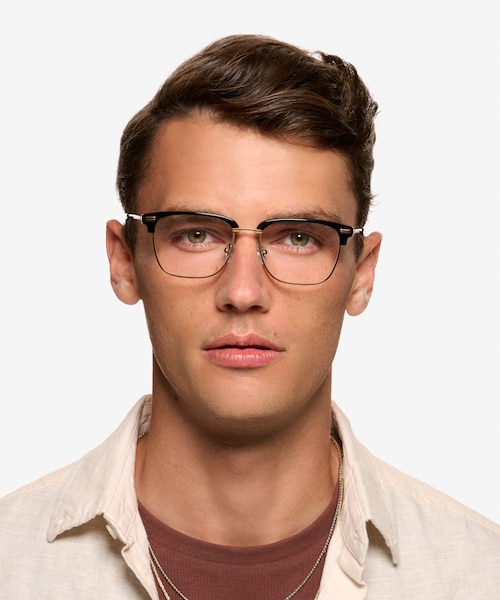 Ezra Black AcetateEyeglass Frames for Men from EyeBuyDirect