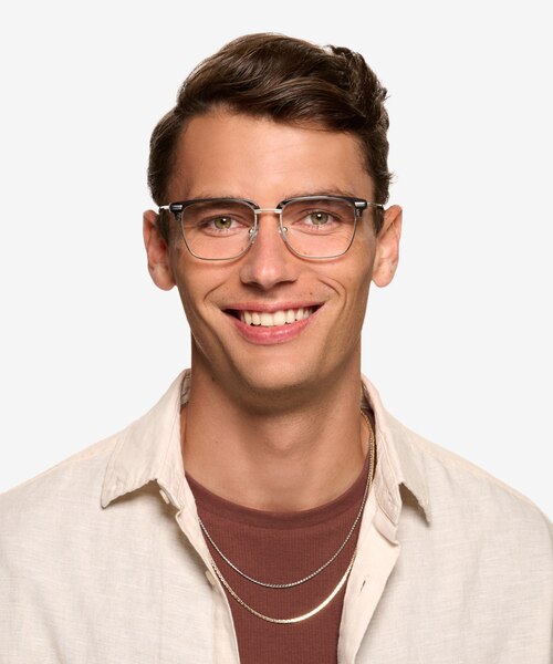 Ezra Gray Tortoise AcetateEyeglass Frames for Men from EyeBuyDirect