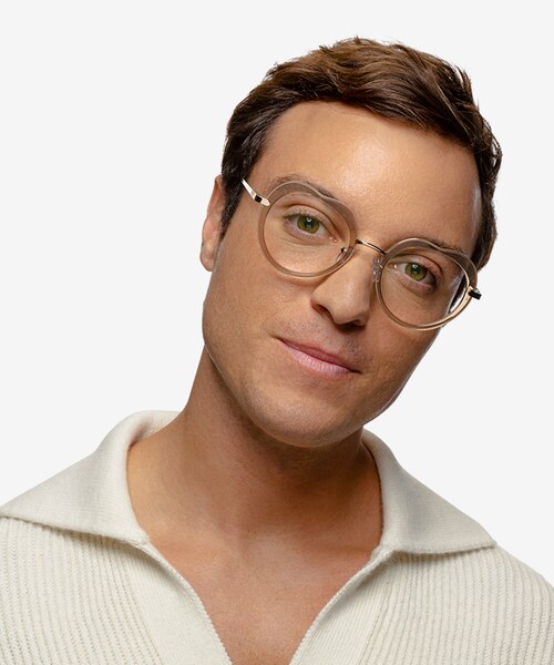 Everafter Crystal Brown AcetateEyeglass Frames for Men from EyeBuyDirect