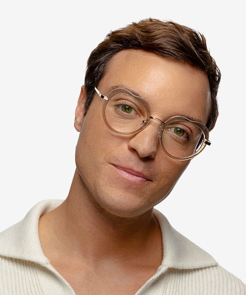 Everafter Crystal Brown AcetateEyeglass Frames for Men from EyeBuyDirect