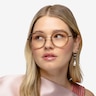 Everafter Crystal Brown AcetateEyeglass Frames for Women from EyeBuyDirect