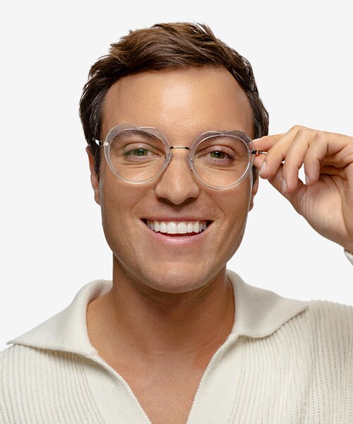 Everafter Crystal Clear AcetateEyeglass Frames for Men from EyeBuyDirect
