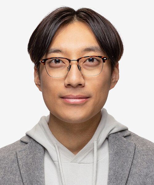 Charge Tortoise Gold MetalEyeglass Frames for Men from EyeBuyDirect