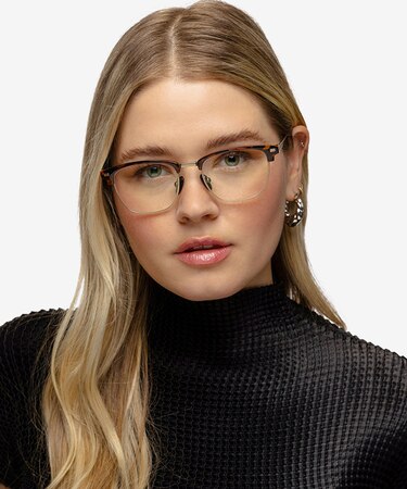 Tortoise Gold Charge -  Acetate Eyeglasses