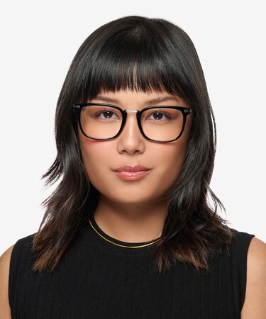 Black Adzo -  Acetate Eyeglasses