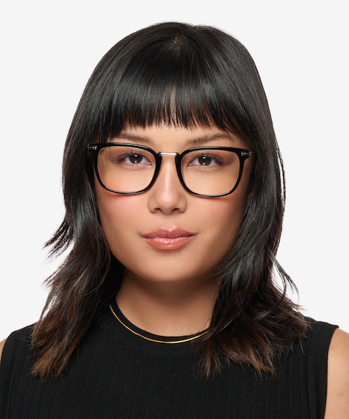 Adzo Black AcetateEyeglass Frames for Women from EyeBuyDirect