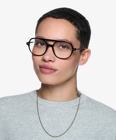 Black Jett -  Acetate Eyeglasses
