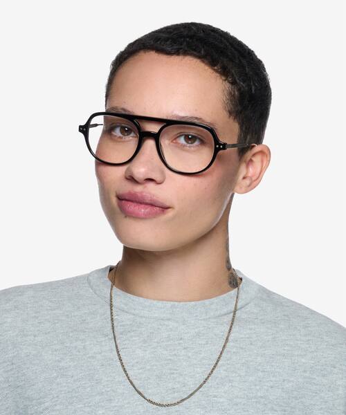 Noir Jett -  Acétate Lunettes de vue