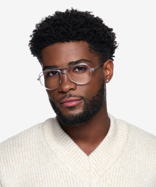 Quin Clear AcetateEyeglass Frames for Men from EyeBuyDirect