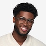 Quin Clear Green AcetateEyeglass Frames for Men from EyeBuyDirect