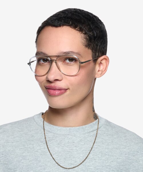 Quin Clear Green AcetateEyeglass Frames for Women from EyeBuyDirect