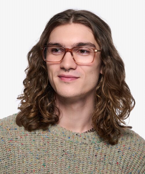 Niall Clear Champagne AcetateEyeglass Frames for Men from EyeBuyDirect