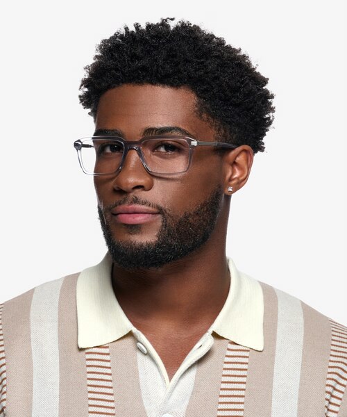 Niall Clear Gray AcetateEyeglass Frames for Women from EyeBuyDirect