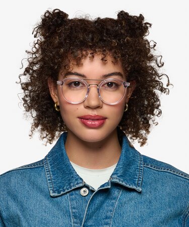 Clear Gold Mallet -  Acetate Eyeglasses