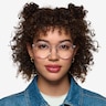 Mallet Clear Gold AcetateEyeglass Frames for Women from EyeBuyDirect