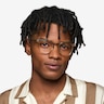 Vinyl Clear Light Brown AcétateMontures de lunettes de vue pour Hommes d'EyeBuyDirect