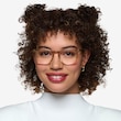 Vinyl Clear Light Brown AcetateEyeglass Frames for Women from EyeBuyDirect