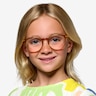 Snap Clear Orange AcetateEyeglass Frames for Women from EyeBuyDirect