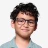 Snap Clear Blue AcetateEyeglass Frames for Men from EyeBuyDirect