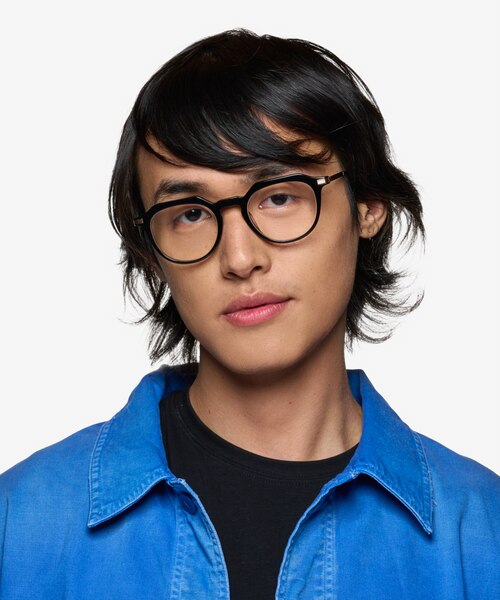Chisle Black Gold AcétateMontures de lunettes de vue pour Hommes d'EyeBuyDirect