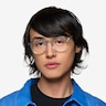 Chisle Clear Blue Silver AcetateEyeglass Frames for Men from EyeBuyDirect