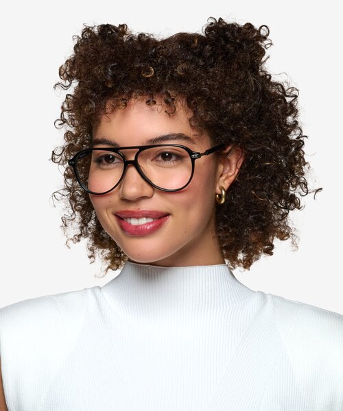 Uni Black AcetateEyeglass Frames for Women from EyeBuyDirect