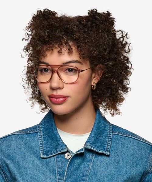 Clear Brown Anvil -  Acetate Eyeglasses