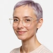Hollie Clear MetalEyeglass Frames for Women from EyeBuyDirect