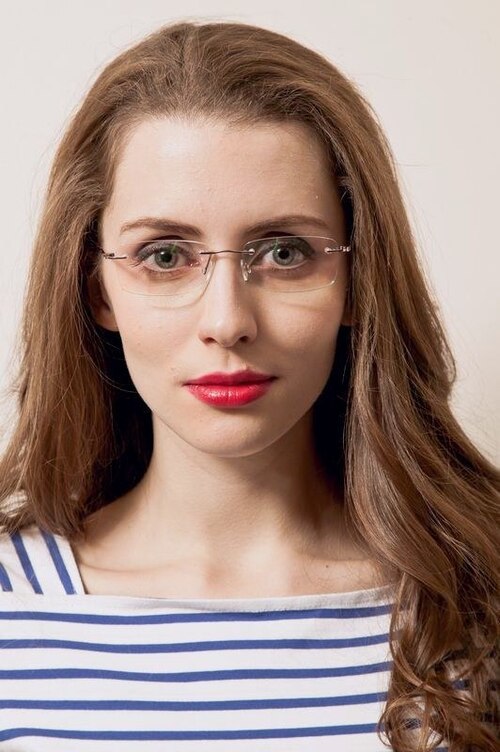 Cully Pink TitaniumEyeglass Frames for Women from EyeBuyDirect