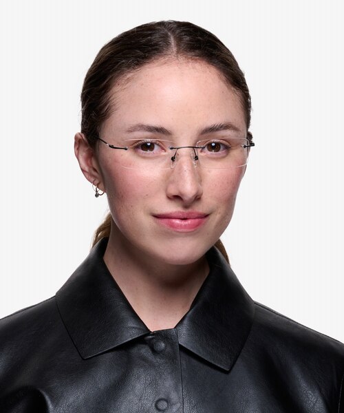 Billings Noir MétalMontures de lunettes de vue pour Femmes d'EyeBuyDirect