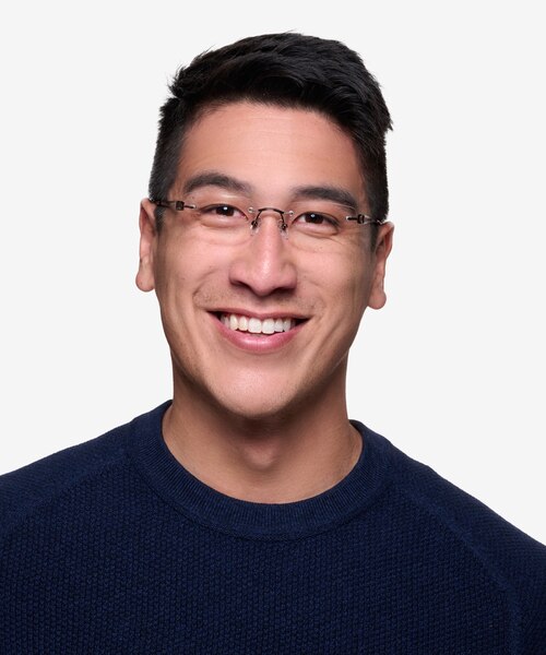 Ottawa Brown MetalEyeglass Frames for Men from EyeBuyDirect