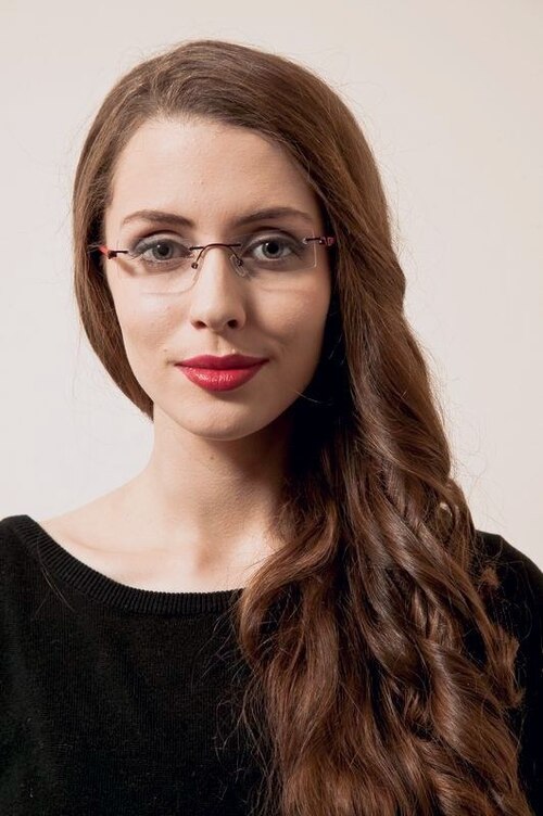 Hyvinkaa Burgundy MetalEyeglass Frames for Women from EyeBuyDirect