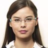 Chadron Bleu MétalMontures de lunettes de vue pour Femmes d'EyeBuyDirect