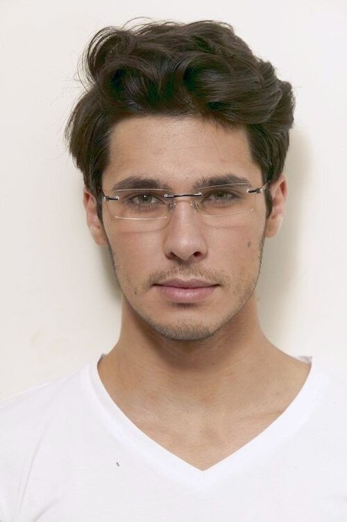 Alonzo Bleu MétalMontures de lunettes de vue pour Hommes d'EyeBuyDirect